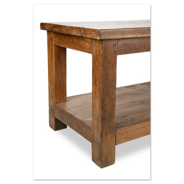 Long Wooden Coffee or Low Console Table For Sale - Image 3 of 5