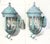 1990s Pair of Vintage Solid Brass Wall Lanterns /Sconces 22”x10”x11”.5 For Sale - Image 5 of 16