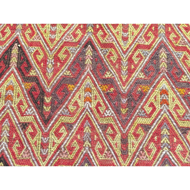 1960s 1960s Vintage Turkish Kilim Rug - 71"x122" For Sale - Image 5 of 12