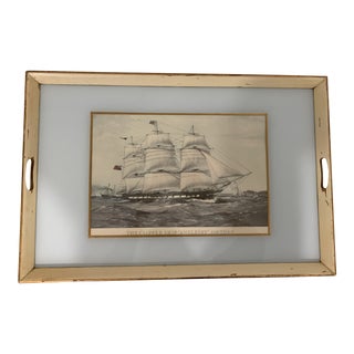 1960s Clipper Ship Anglesey Tray For Sale