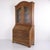 Antique Oak Secretary Desk with Glazed Display Cabinet and Brass Fittings, 1880 For Sale - Image 11 of 17