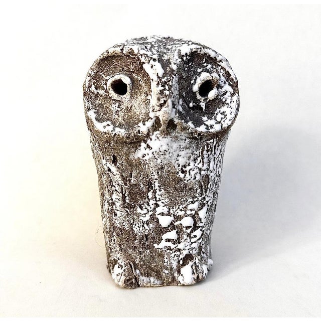 Gray Owl Figure by Wittke Baudisch, 1970s For Sale - Image 8 of 8