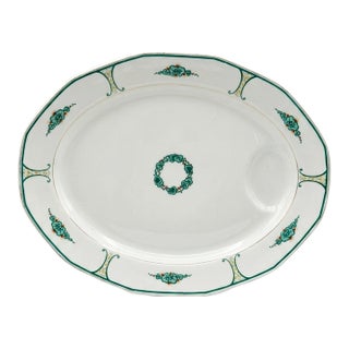 Rare 1925 Paris Expo Art Deco Limoges Porcelain "Bombay" Platter by Marcel Goupy For Sale