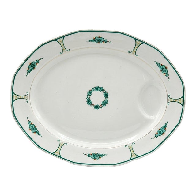 Rare 1925 Paris Expo Art Deco Limoges Porcelain "Bombay" Platter by Marcel Goupy For Sale