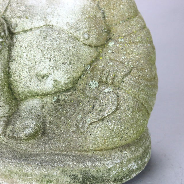 Cast Hardstone Cherubic Buddha, Early 20th Century For Sale - Image 4 of 8