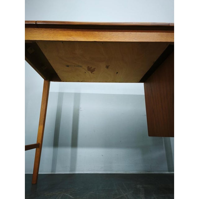 Teak Vanity Table with Mirror by Sven Aage Madsen, Denmark, 1960s, Set of 2 For Sale - Image 12 of 18