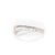 Metal Diamond Chevron Ring – Dainty Solid Gold, Minimalist Stackable Wedding Band, Size 6.75 For Sale - Image 7 of 7