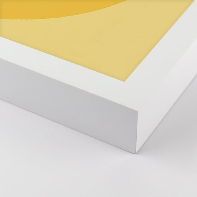 DESCRIPTION: Modern Yellow Forever by Stephanie Henderson in White Frame, Large Art Print SPECIFICATIONS: Type: Giclée Art...