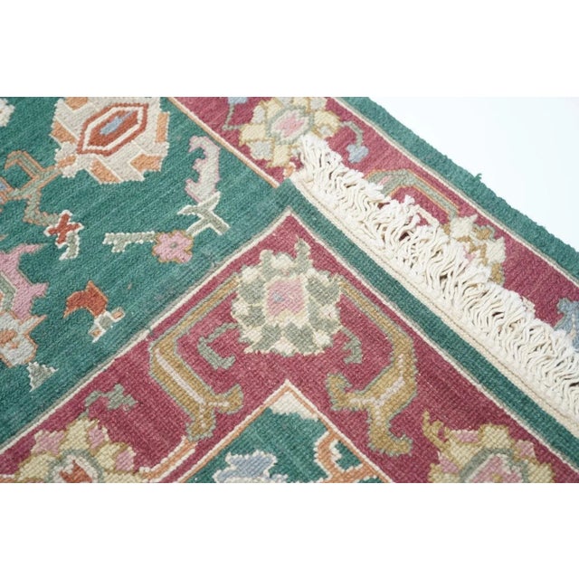 Green Sumak Runner 2'6'' X 8' For Sale - Image 8 of 8