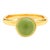 Syna Yellow Gold Medium Peridot Ring For Sale