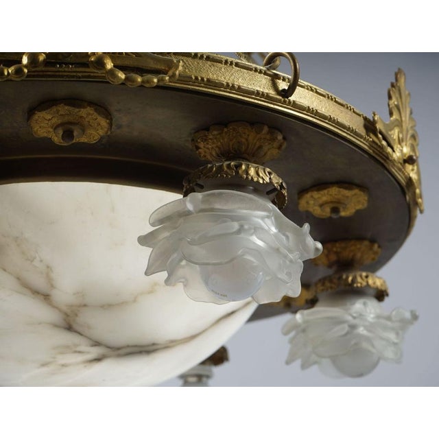 Antique French Bronze Chandelier, 1890s For Sale - Image 4 of 6