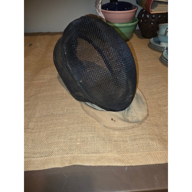 1900 - 1909 Joseph Vince Antique Fencing Helmet For Sale - Image 5 of 12