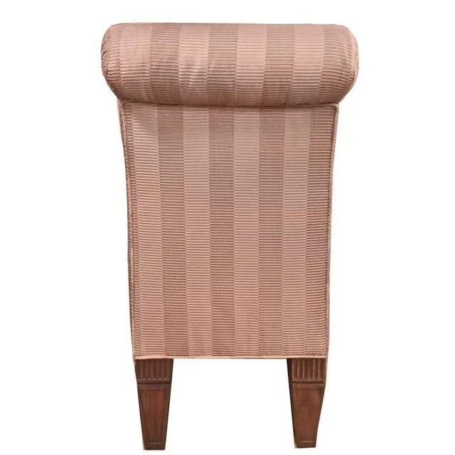 This spacious bench by Dessin Fournir features a loose seat cushion filled with a down blend, fully upholstered in a...