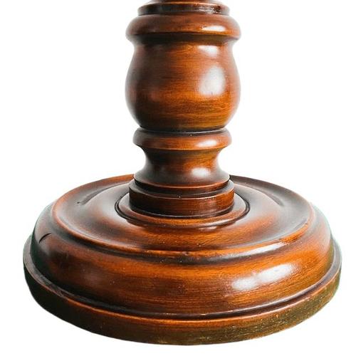 Mid-Century Modern Vintage French Turned Plant Column in Solid Wood, 1960s For Sale - Image 3 of 7