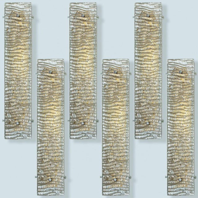 Structured Glass and Brass Wall Light from Kaiser, 1960s For Sale - Image 14 of 18