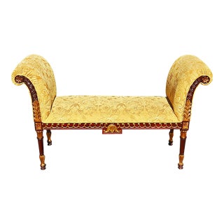 1970s Vintage Louis XVI Style Cleopatra Bench For Sale