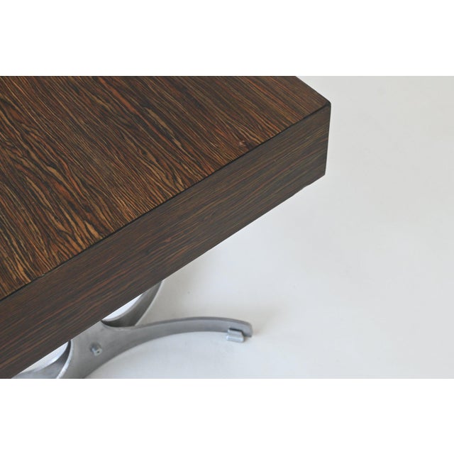 Large Vintage Italian Desk in Rosewood, 1960 For Sale - Image 11 of 18