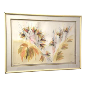 Abstract Watercolor Mixed Media Painting