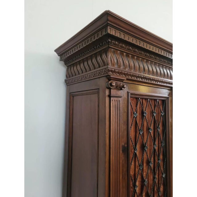 Wood Renaissance Style Bookcase For Sale - Image 7 of 16