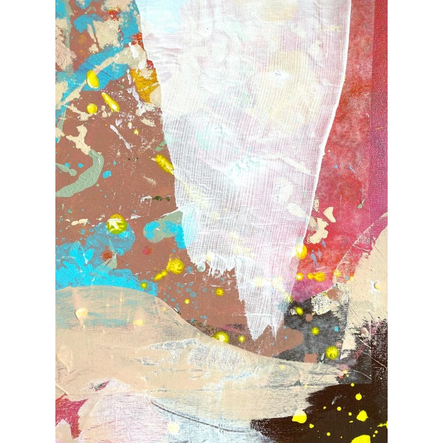 Textile "Wonder Wave" 2023 Framed Painting by Jessalin Beutler For Sale - Image 7 of 9