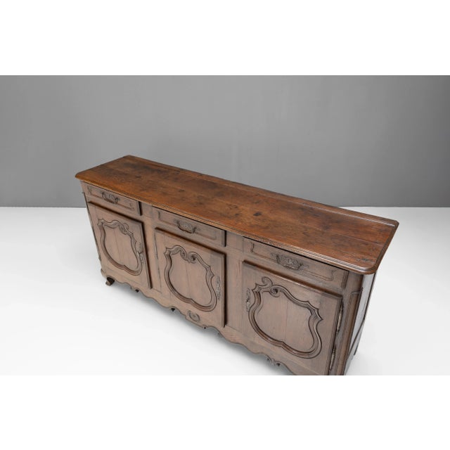 Large Chestnut Buffet, 1880s For Sale - Image 4 of 9