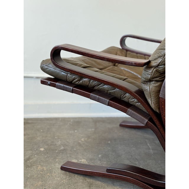 1970s 1970s Attributed to Norwegian Hove Mobler "Skyline" Lounge Chair For Sale - Image 5 of 11