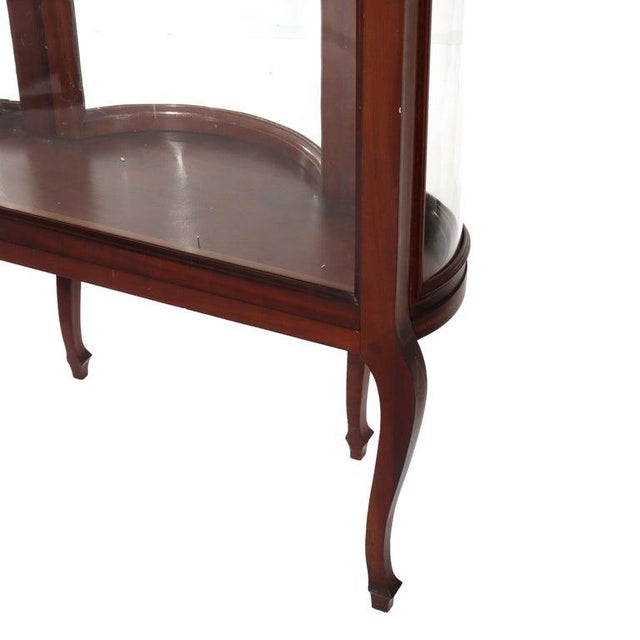 Antique Rj Horner Inlaid Mahogany & Marquetry Vitrine, Attributed For Sale - Image 9 of 10