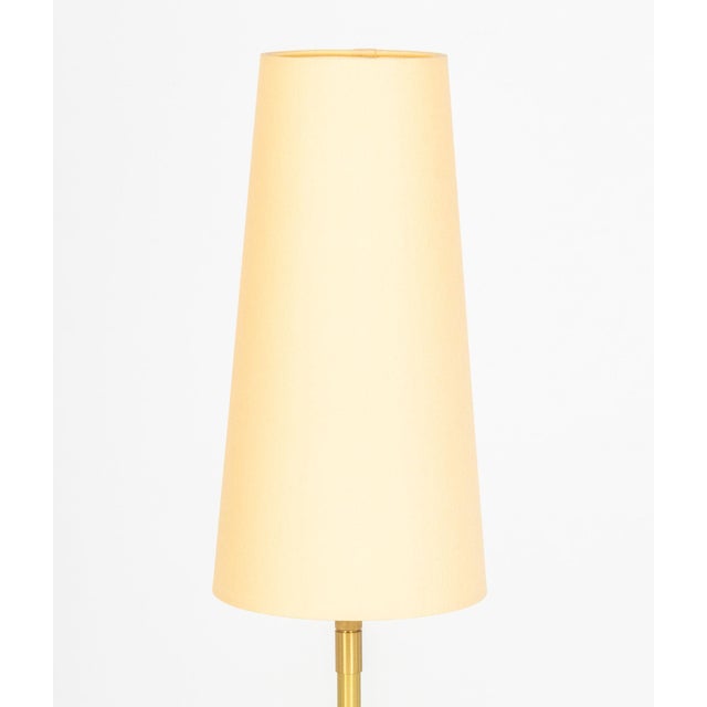 Late 20th Century Holtkoetter Leuchten Brass Floor Lamps, Pair For Sale - Image 5 of 7