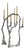 Route Candleholder 02.01 in Cast Aluminium by Sofia Karnukaeva For Sale