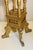 Wood Antique 19th Century Arts & Crafts Pedestal Plant Stand Gold Leaf For Sale - Image 7 of 8