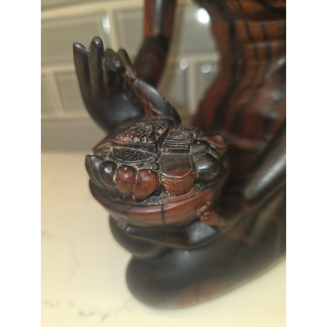 Mid 20th Century Art Deco Balinese Modernist Macassar Ebony Sculpture by Ida Bagus Nyoman Kaler For Sale - Image 11 of 12