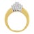Elegant and timeless, this gorgeous 10K yellow gold diamond cocktail ring features 1.0 carat total weight of diamonds with...
