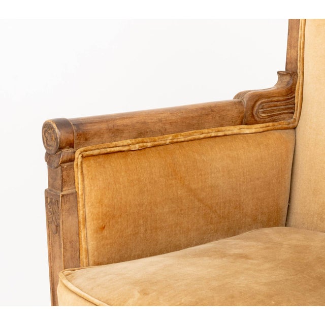 Pair of Restauration Style Fruitwood Bergeres For Sale - Image 10 of 10