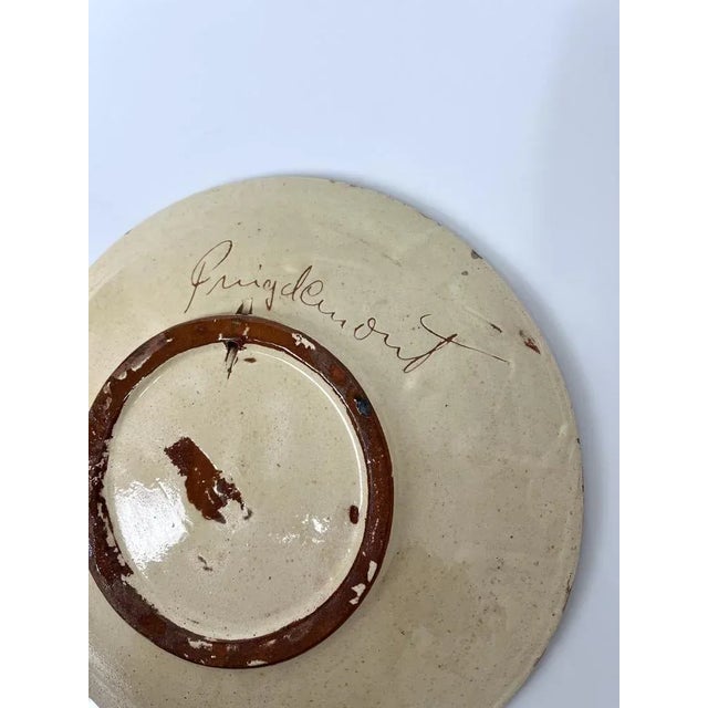Ceramic Plate by Puigdemont, 1960s For Sale - Image 5 of 8