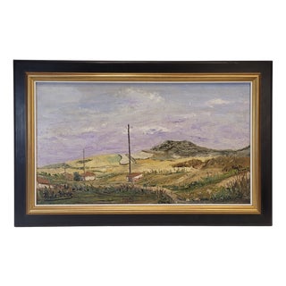 Raimundo De Blas, Spanish Landscape, 1950s, Oil on Canvas, Framed For Sale