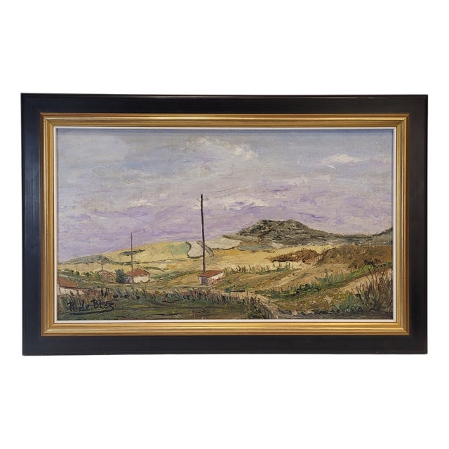 Raimundo De Blas, Spanish Landscape, 1950s, Oil on Canvas, Framed For Sale