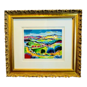 1980s Jean-Claude Pico Art, Framed, Serigraph Signed & Numbered 256/350