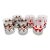 Vintage Culver LTD Christmas Santa & Reindeer Frosted Tumblers, Set of 6 For Sale