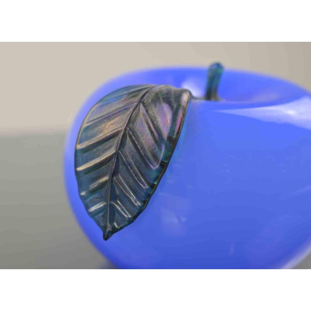 Vintage Enameled Aluminium Apple Paperweight, Italy, 1980s For Sale - Image 4 of 5