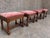Vintage Stools in Velvet, 1950s, Set of 4 For Sale - Image 4 of 5