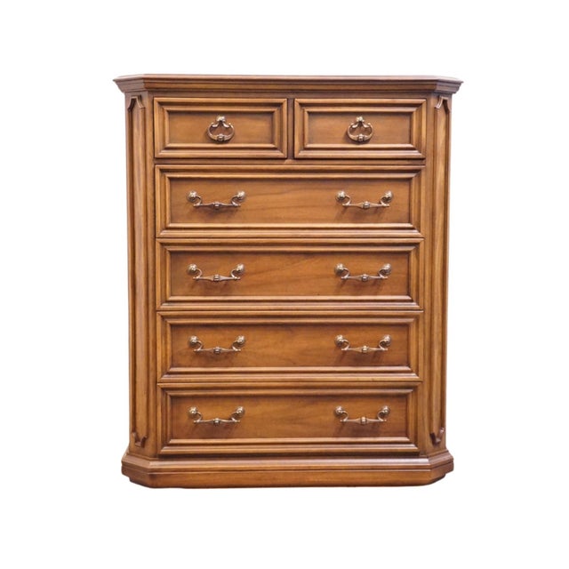 Neoclassical Hooker Furniture Solid Cherry Italian Neoclassical Tuscan Style 44" Chest of Drawers 60-10 For Sale - Image 3 of 12