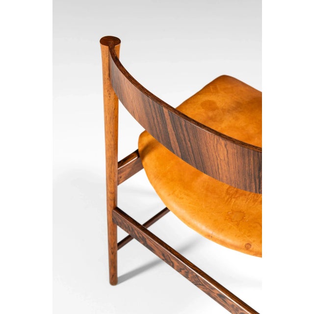 Rosewood Dining Chairs by Ib Kofod-Larsen for Seffle Möbelfabrik, 1960s, Set of 6 For Sale - Image 9 of 10