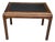 Mid-Century Modern Sculpted Walnut Coffee Table With Black Laminate Inset Top For Sale