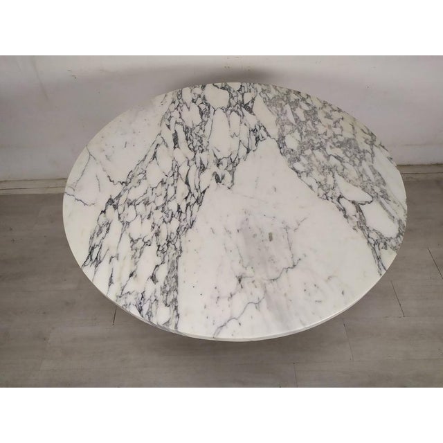 Vintage Carrara Marble Tulip Table, 1970s For Sale - Image 9 of 18