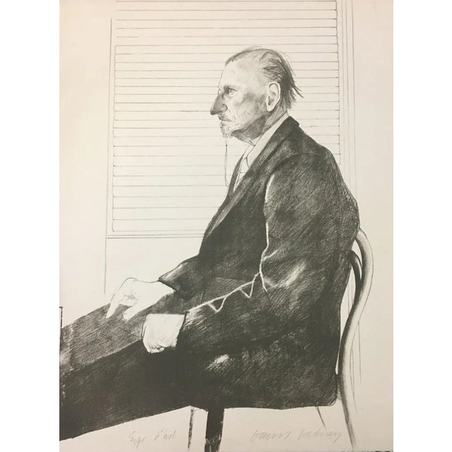 1960s The Print Collector(Portrait of Felix Mann) - 1960s - David Hockney - Lithograph 1969 For Sale - Image 5 of 5