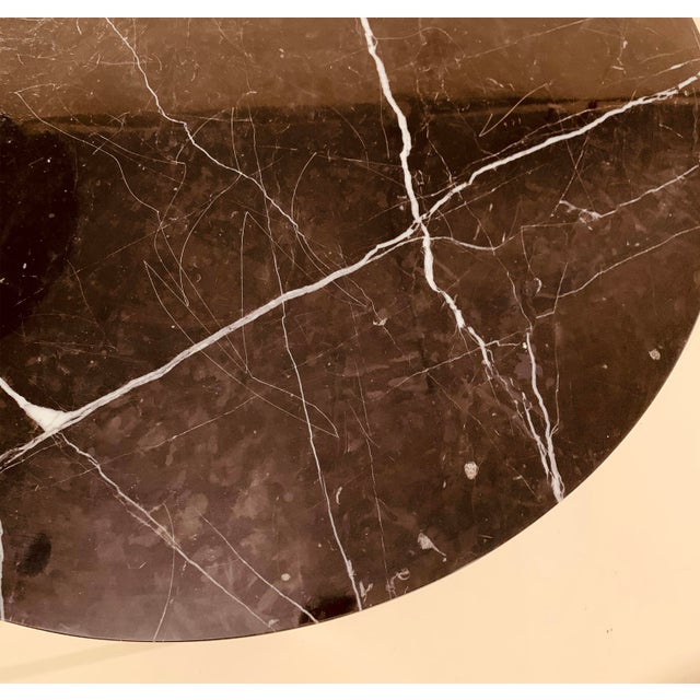 Black Marble Brushed Gold Base Coffee Table | Chairish