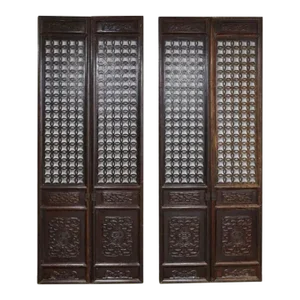 Pair Chinese Hardwood Doors, 2 Pairs Available