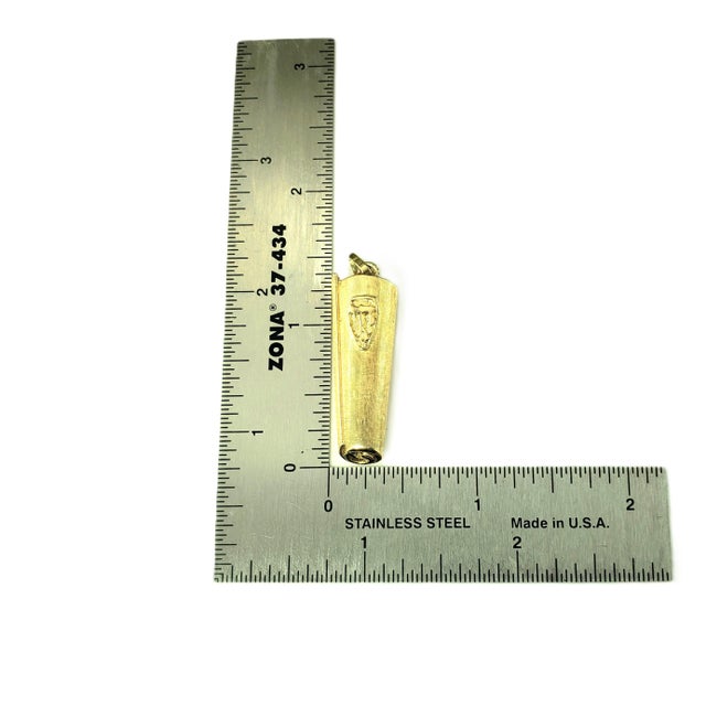 Mid 20th Century 14 Karat Yellow Gold Mezuzah Pendant For Sale In New York - Image 6 of 6