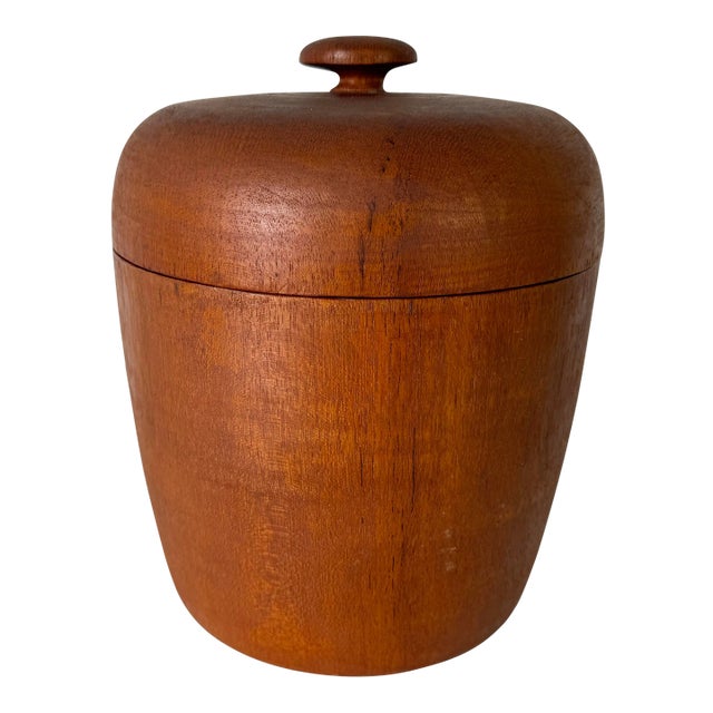 Mid-Century Danish Modern Teak Wood Ice Bucket For Sale