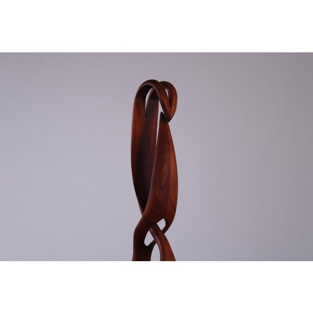 Abstract Biomorphic Sculpture in Teak, 1970s For Sale - Image 9 of 18